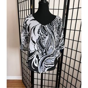 Artex Fashions Black and White Women's Top